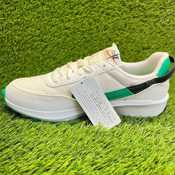 Nike White and Teal Sneakers
